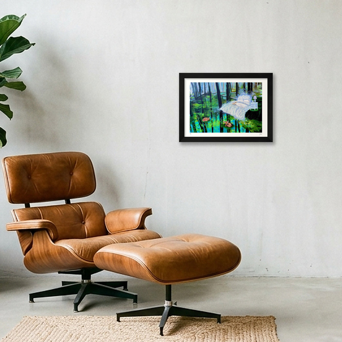 Serenity: Finding Comfort in Discomfort — A4 (30×21cm, 12×8") Black Frame